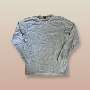 AS Colour Men's Long Sleeve Crew Neck T-Shirt Gray Size L